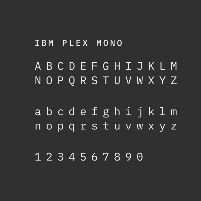 Typeface choices