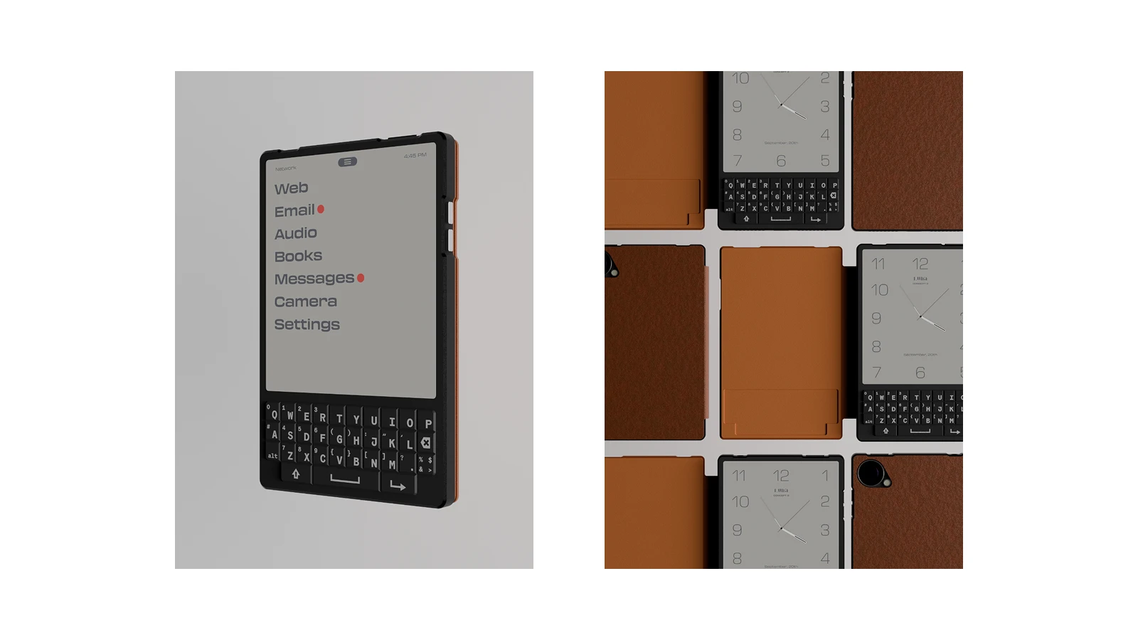 E-ink phone screens
